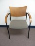 Golden Cherry Wood Stackable Guest Chair